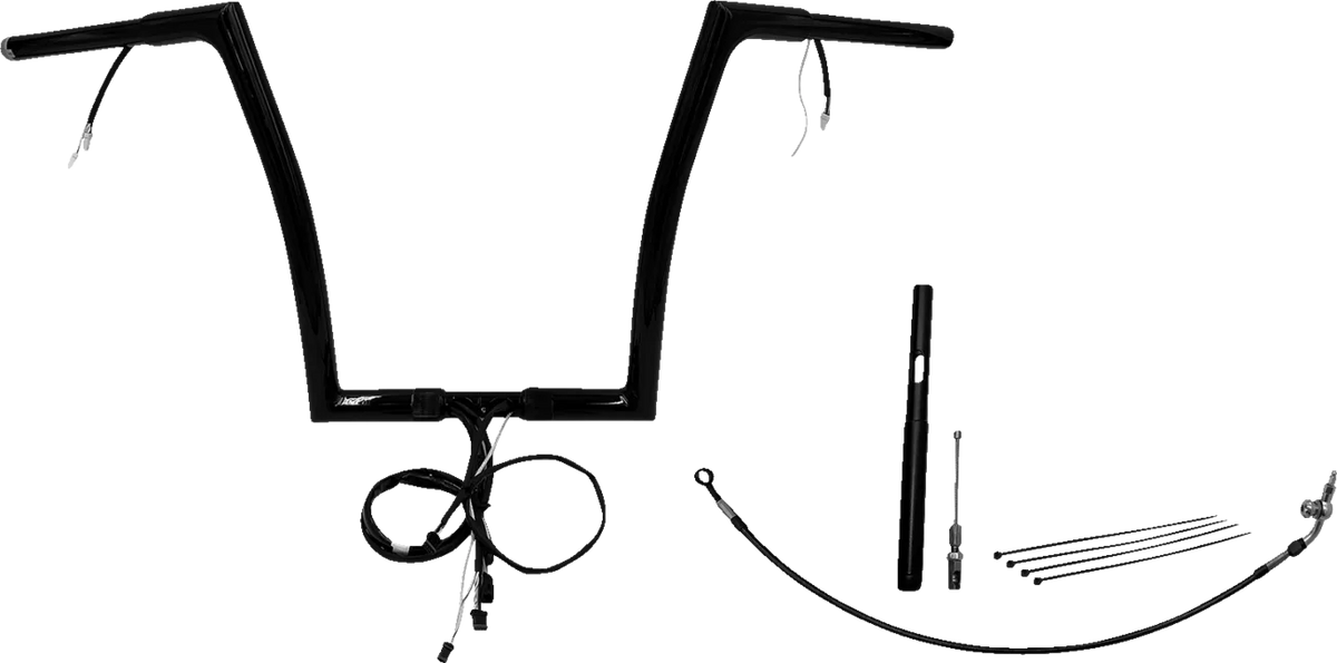 EZ Install Wired 1-1/4" Flat Top Handlebar Kit