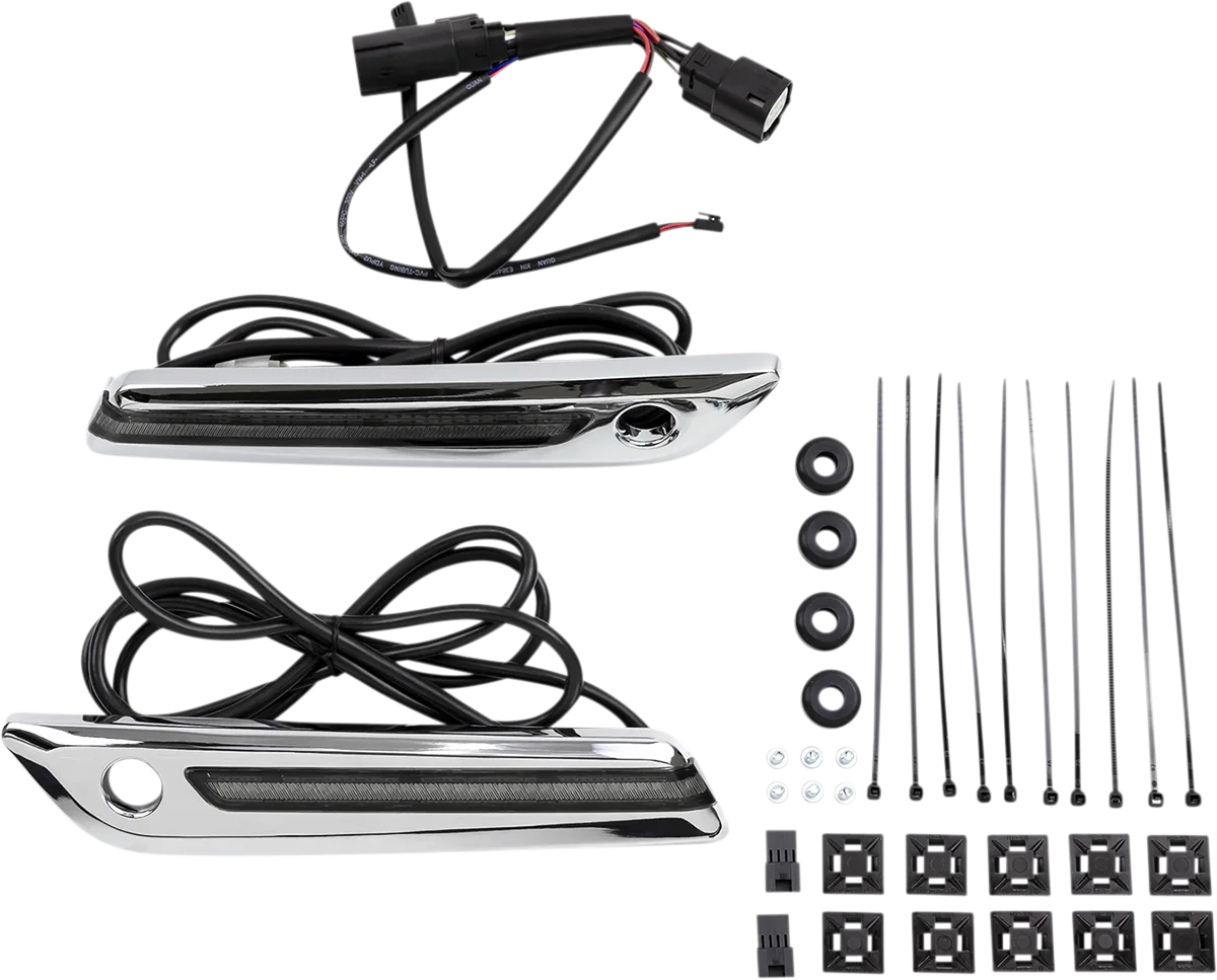 LED Saddlebag Hinge Covers