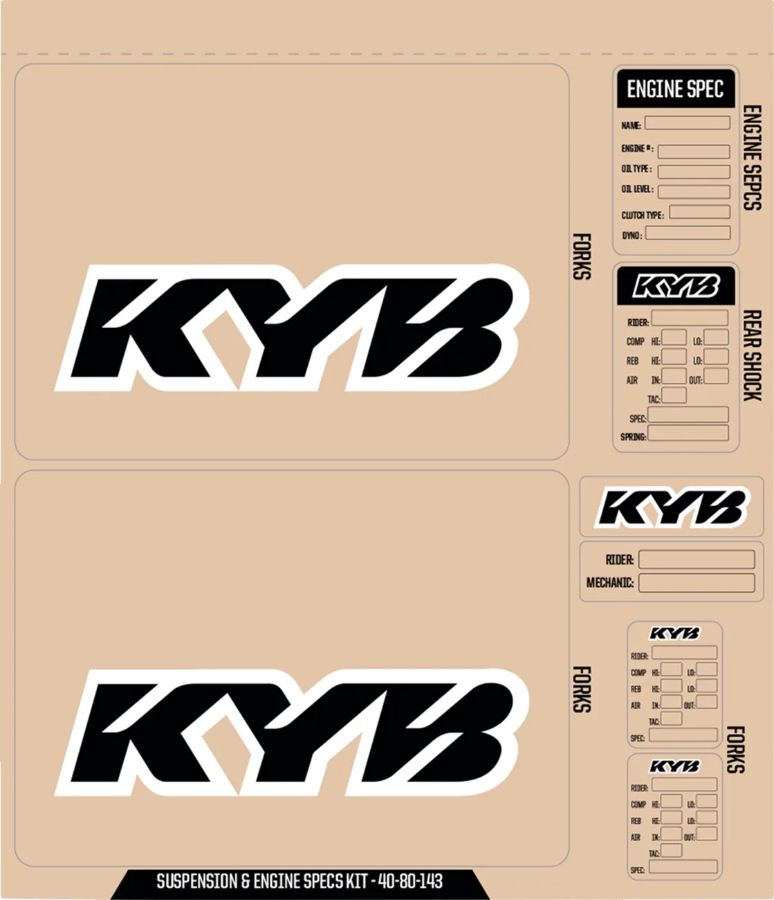 Suspension and Specs Graphic Kit