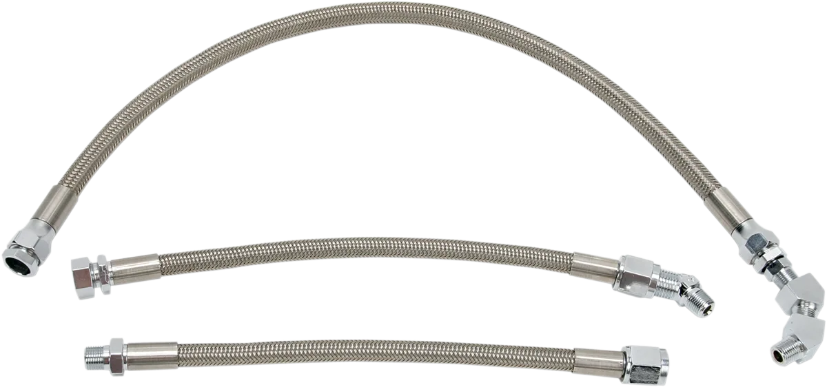 Stainless Steel Braided Oil Line Kit