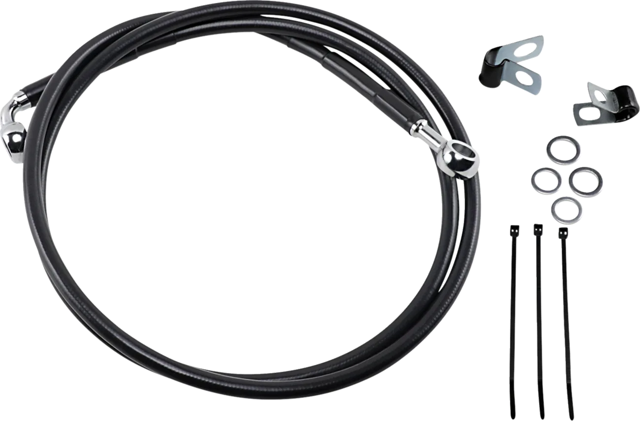 Extended Length Black Vinyl Brake Line Kit