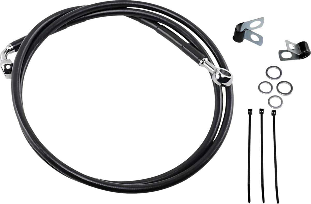 Extended Length Black Vinyl Brake Line Kit