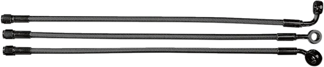 Alternate Length Designer Series Braided Non-ABS Front Upper Brake Line Kit