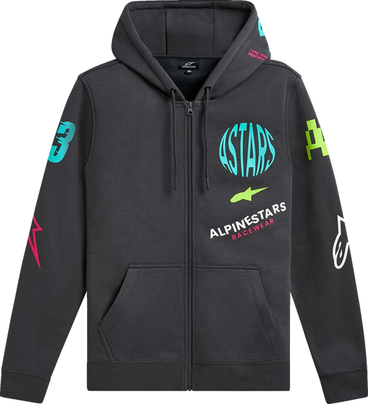 Variegate Zip Hoodie