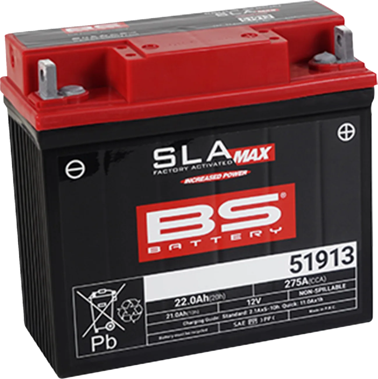 SLA MAX Factory- Activated AGM Maintenance-Free Battery