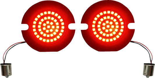 Genesis® 4 Solid Red Flat Rear Turn Signal Insert