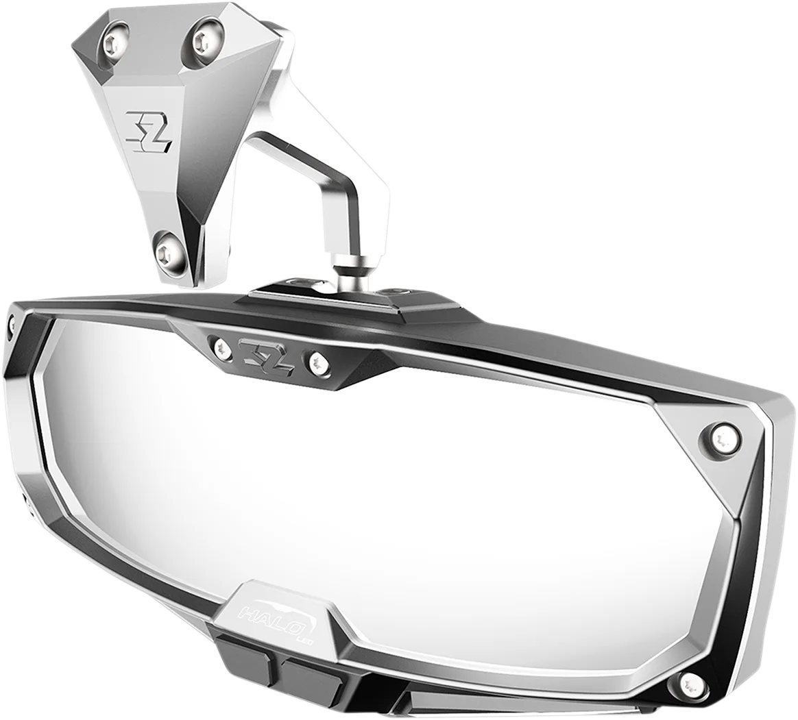 Halo R Rear View Mirror with Cast Aluminum Bezel/LED Cabin Light - Maverick X3