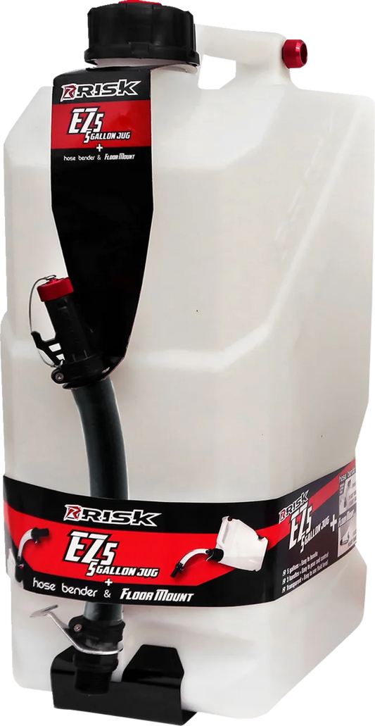 EZ5 Combo - 5 Gallon Utility Jug w/"Black Edition" Premium Hose Bender & Floor Mount