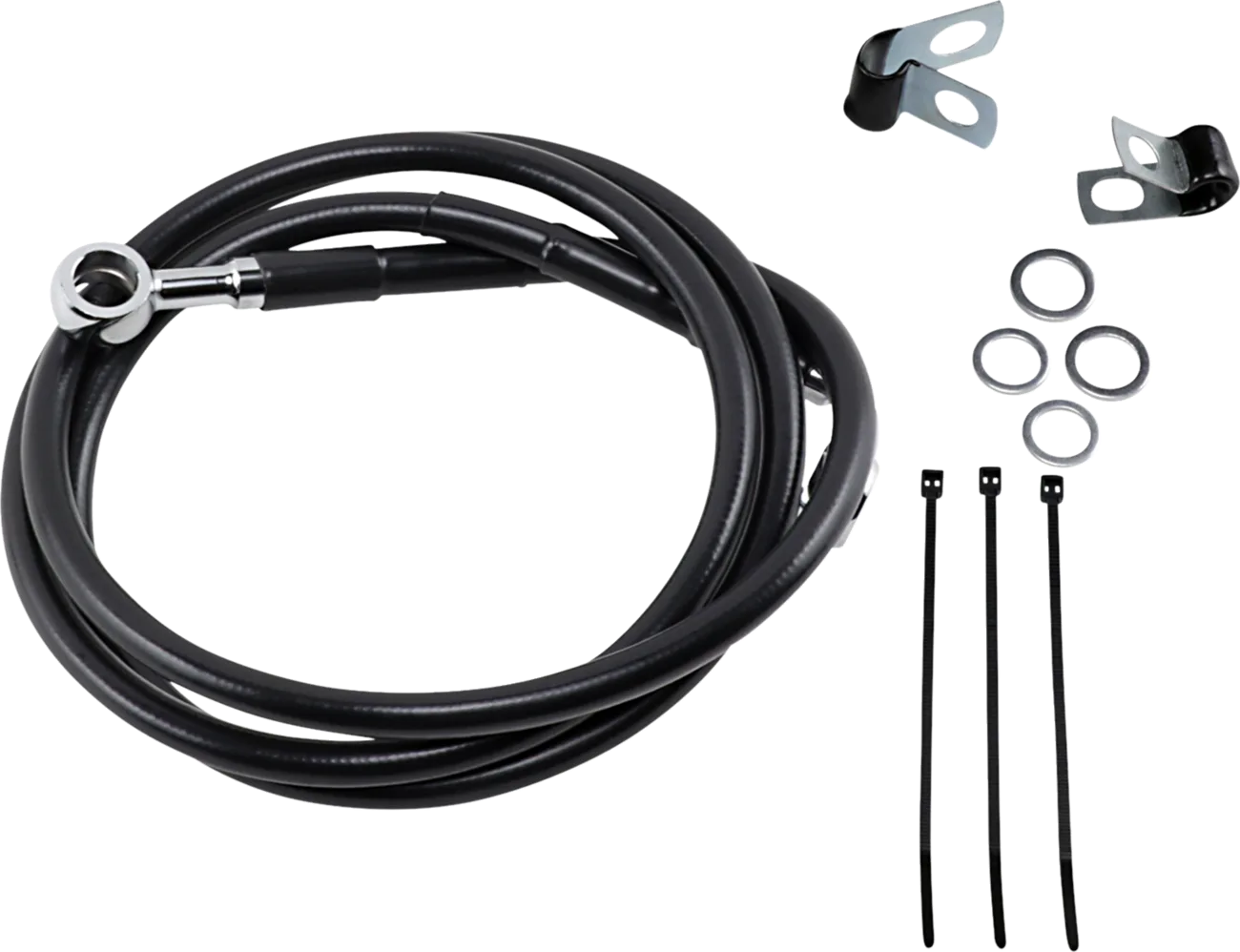 Extended Length Black Vinyl Brake Line Kit