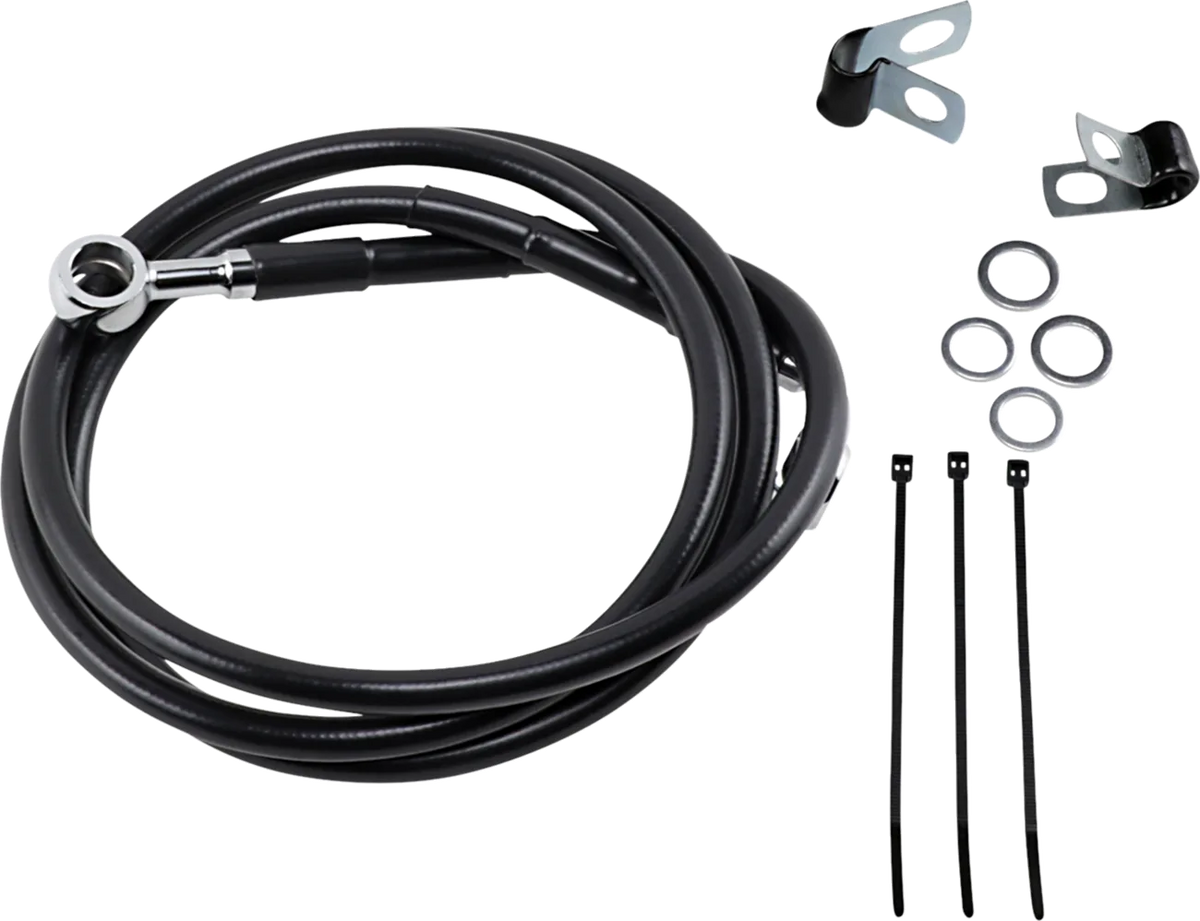 Extended Length Black Vinyl Brake Line Kit