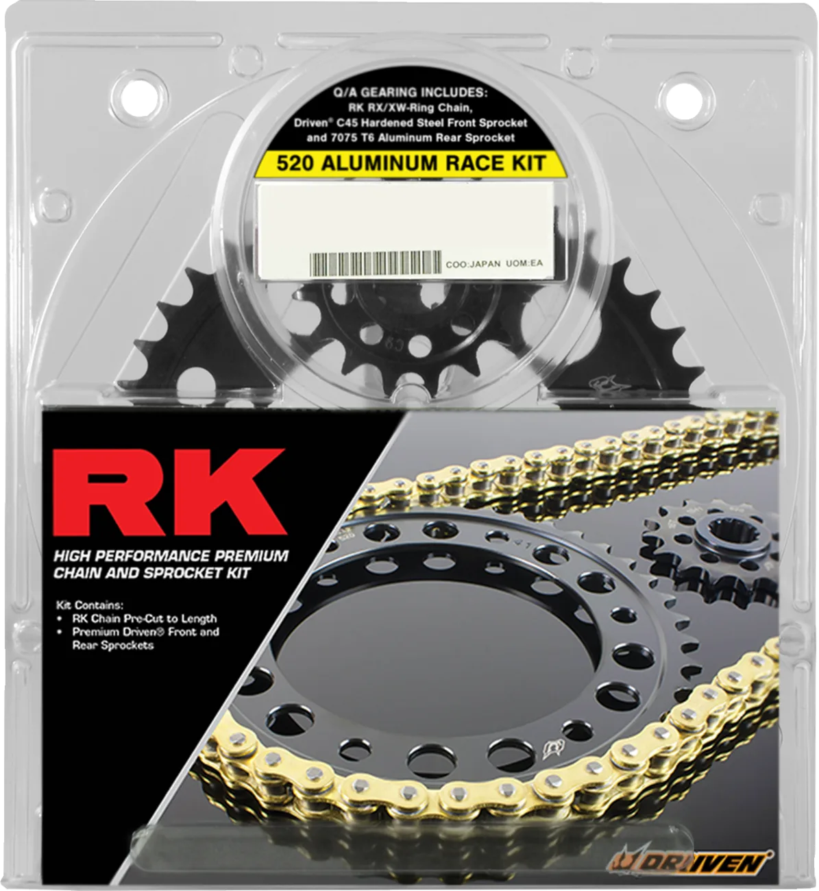 520 Aluminum Race Chain and Sprocket Kit