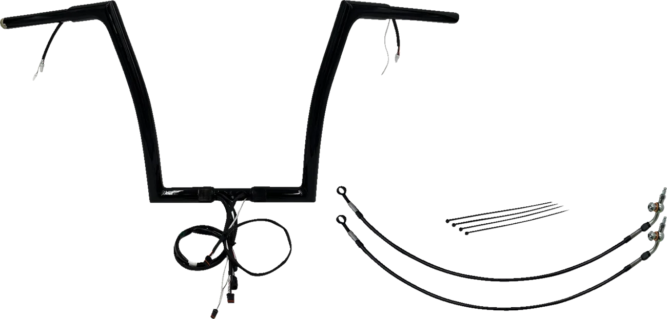 EZ Install Wired 1-1/4" Flat Top Handlebar Kit