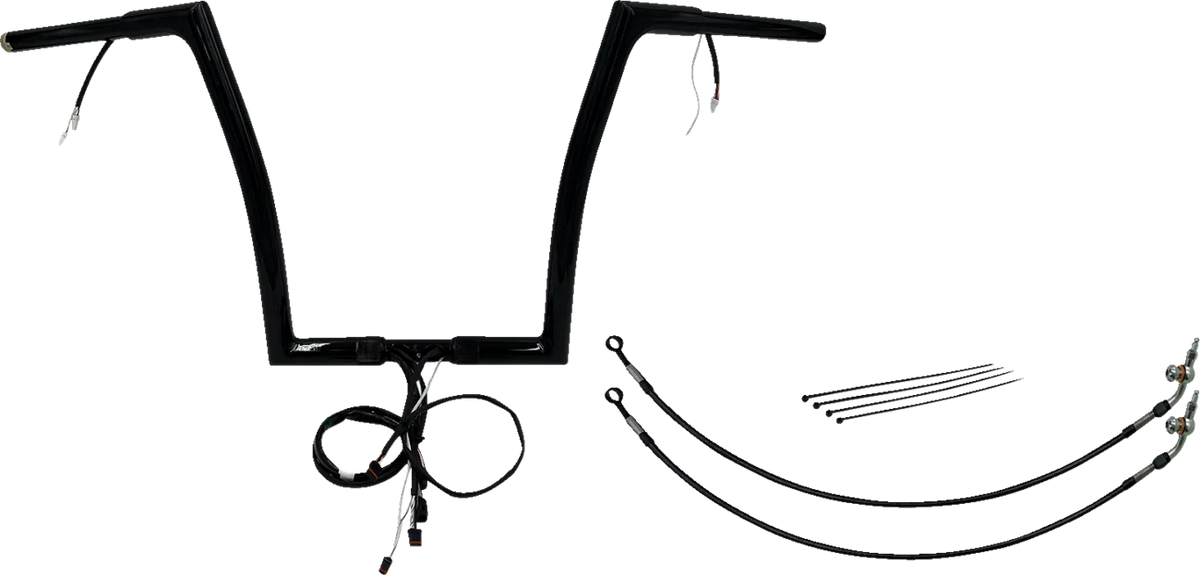 EZ Install Wired 1-1/4" Flat Top Handlebar Kit
