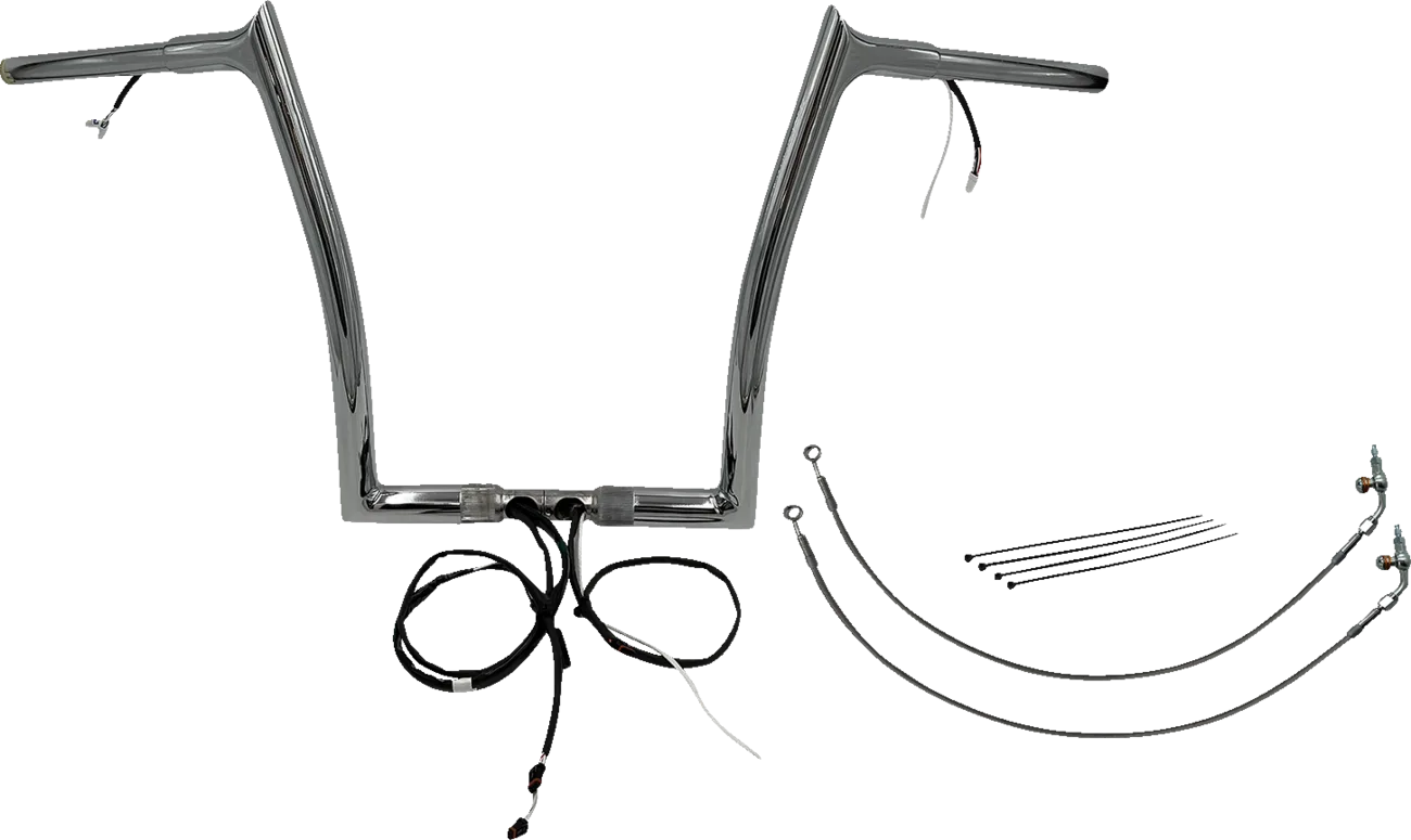EZ Install Wired 1-1/4" Pointed Top Handlebar Kit