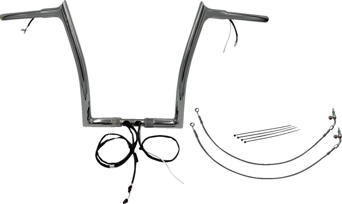 EZ Install Wired 1-1/4" Pointed Top Handlebar Kit