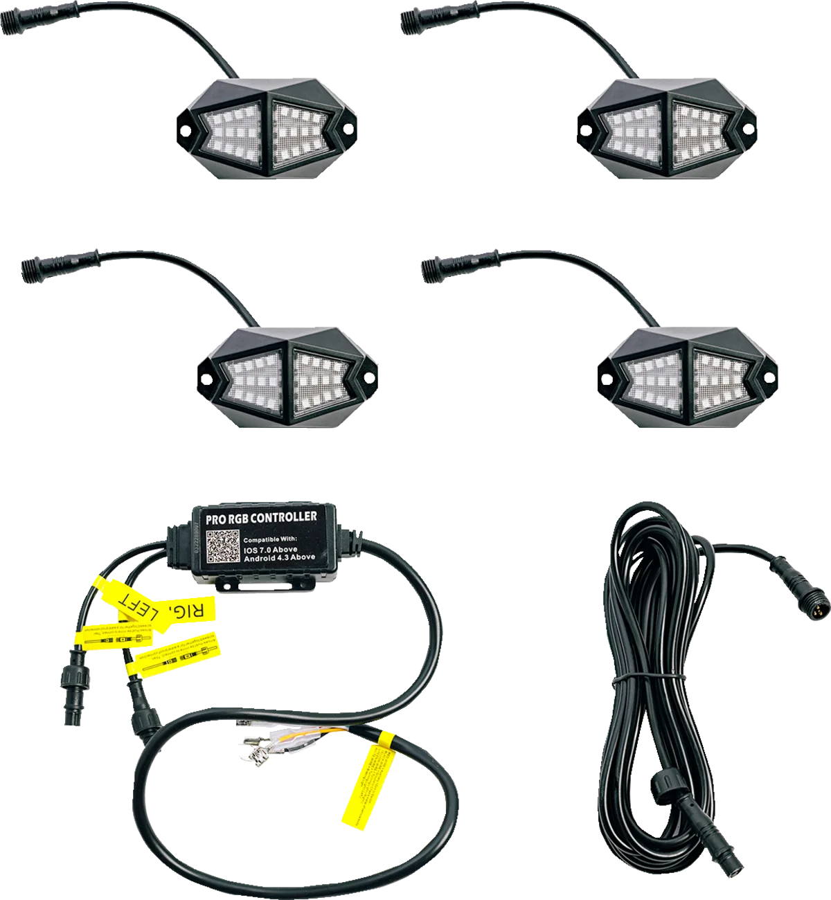 Wide-Angle LED Rock Light Kit