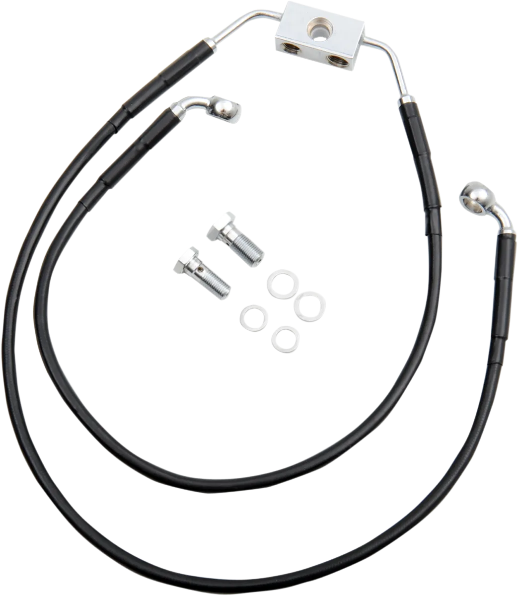 Extended Length Black Vinyl Brake Line Kit