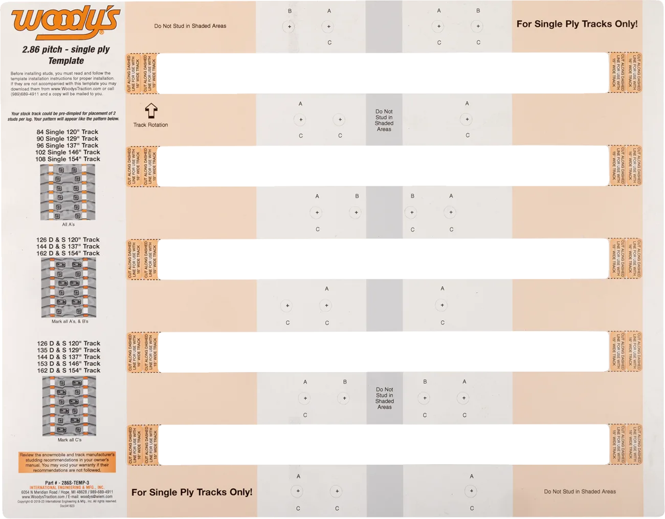 Studding Template