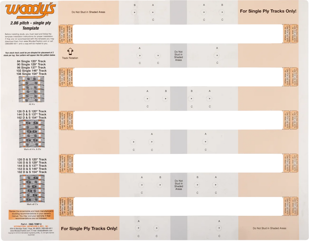 Studding Template