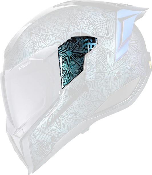 Ultraflite™ Helmet Side Plates — Opal Mandala