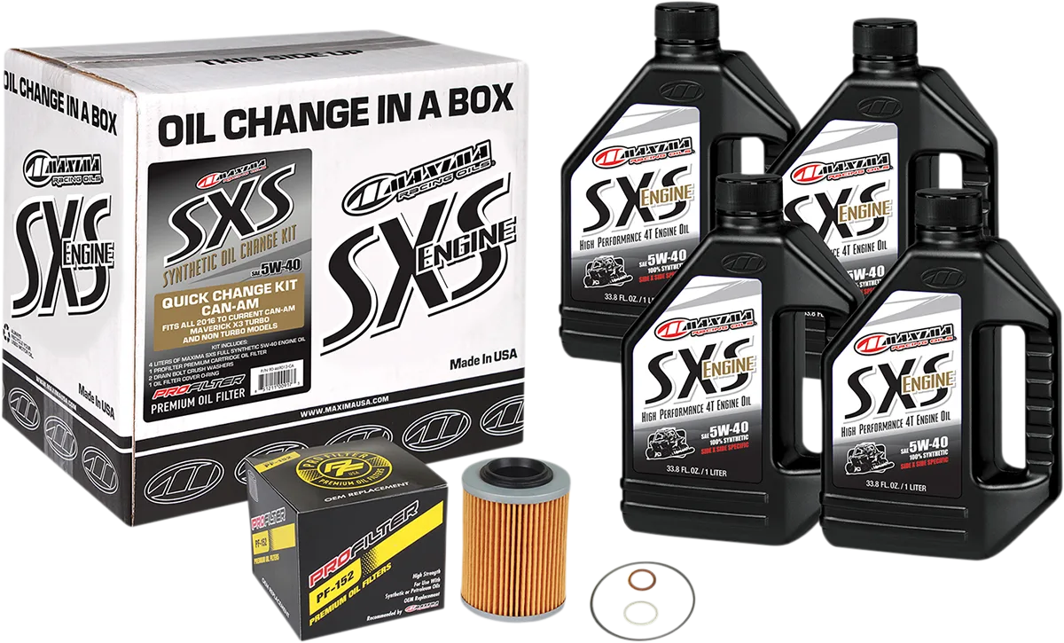 SXS/UTV Synthetic Quick Oil Change Kit