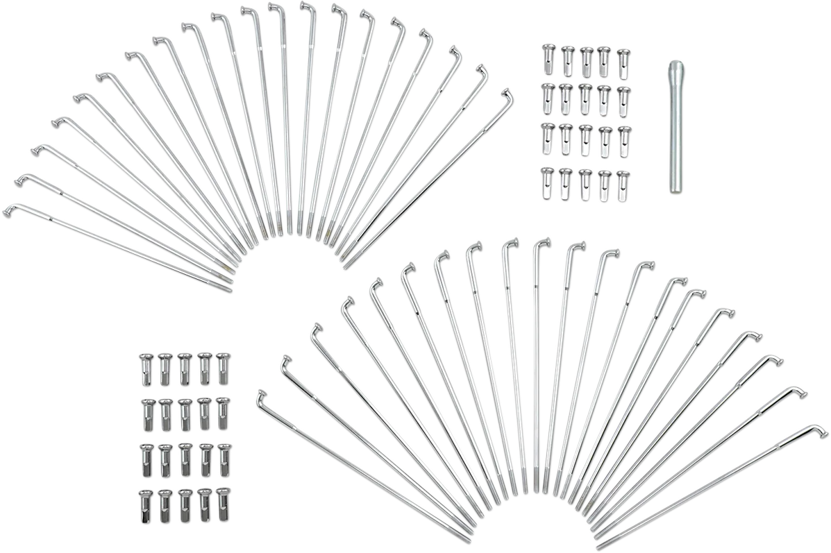 Chrome and Stainless Steel Spoke Set