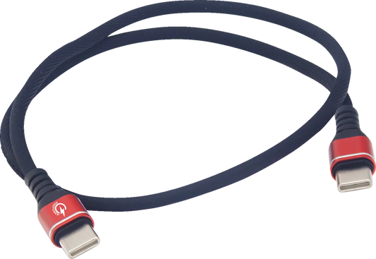 24" Male USB-C to Male USB-C Data and 3.0 Fast Charging Phone Charger Cable