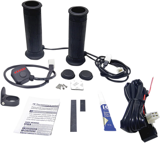 5 Level Twist Throttle Heated Grips