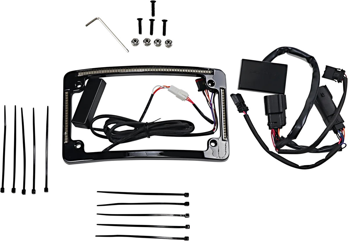 LED Radius License Plate Frame