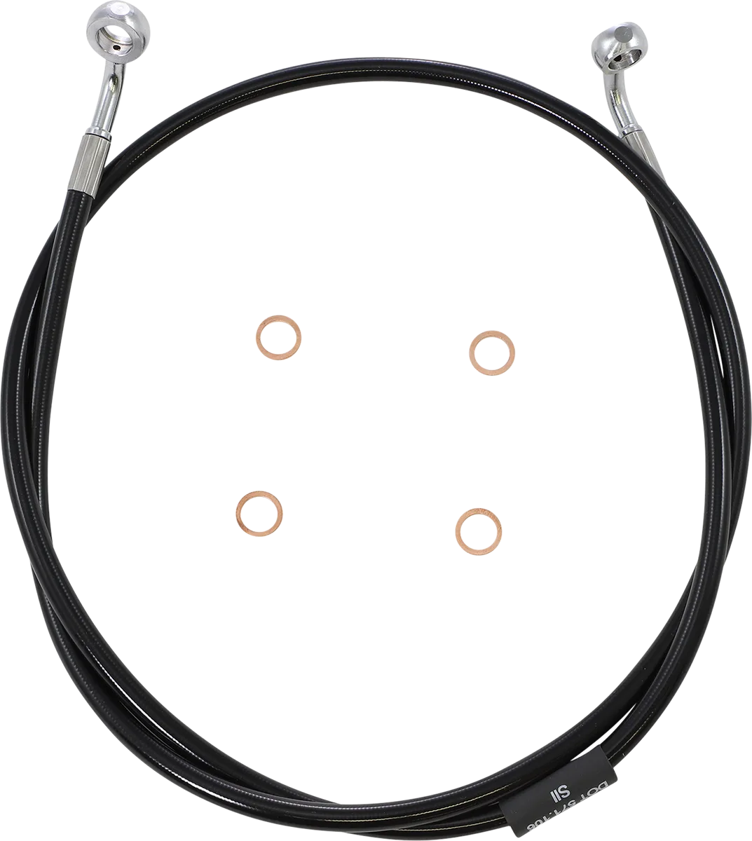 Black Braided Brake Line Kit