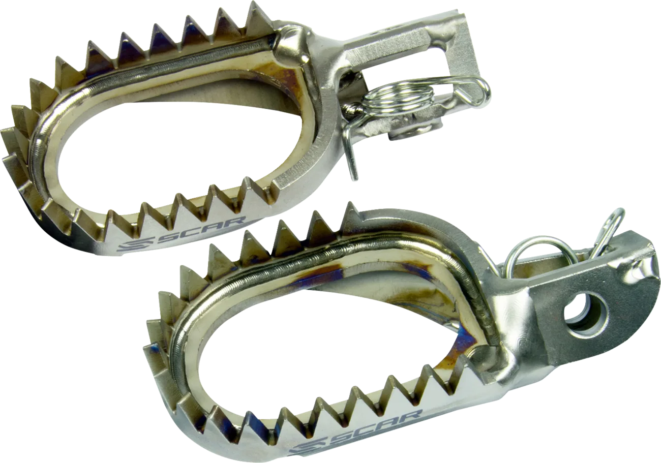 Anti-Mud Titanium Foot Pegs