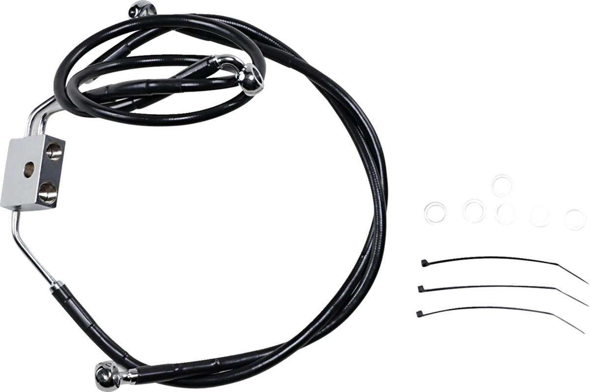 Extended Length Black Vinyl Brake Line Kit