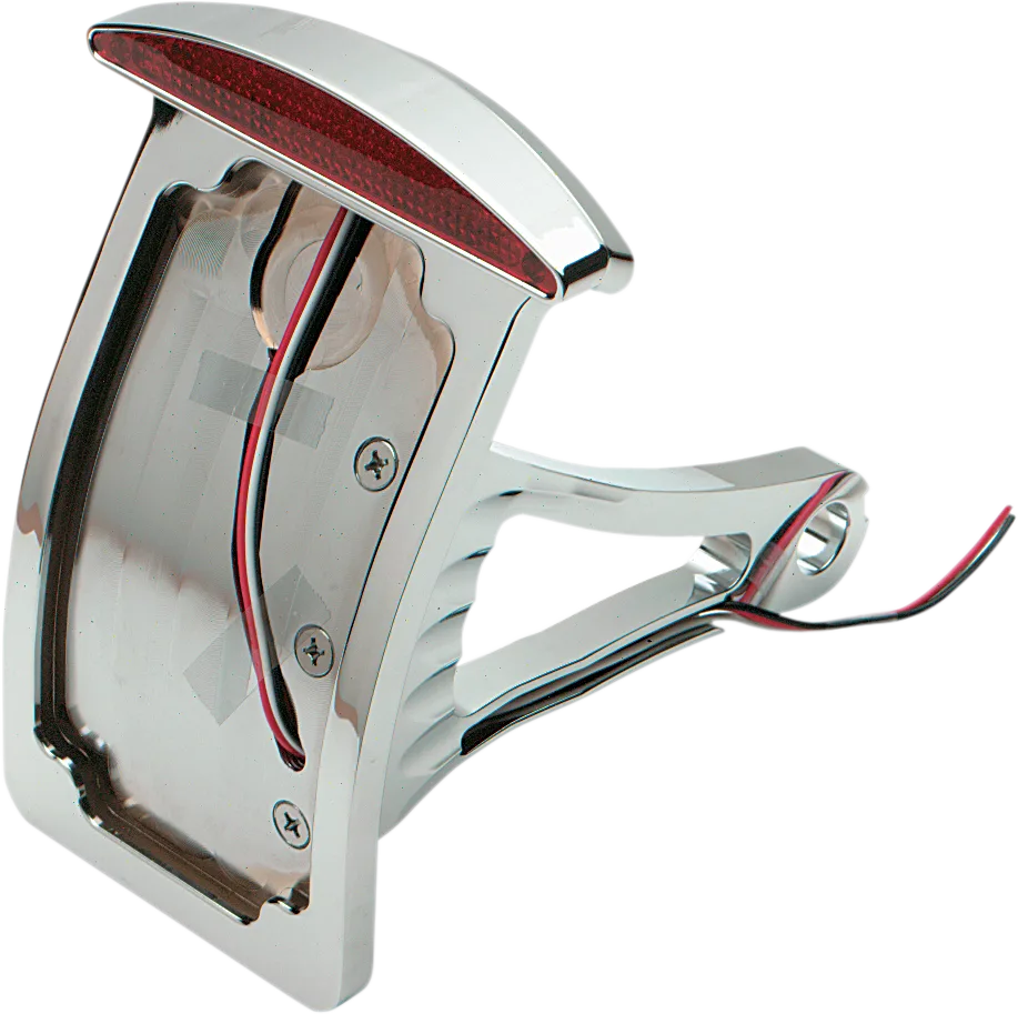 Side Mount Half-Moon LED Taillight and License Plate Mount
