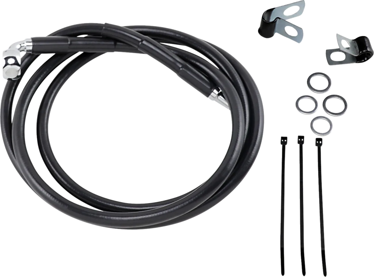 Extended Length Black Vinyl Brake Line Kit
