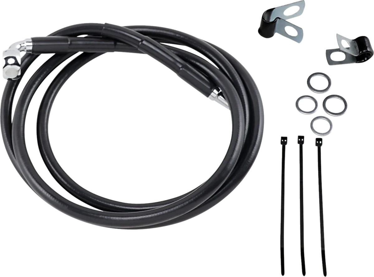 Extended Length Black Vinyl Brake Line Kit
