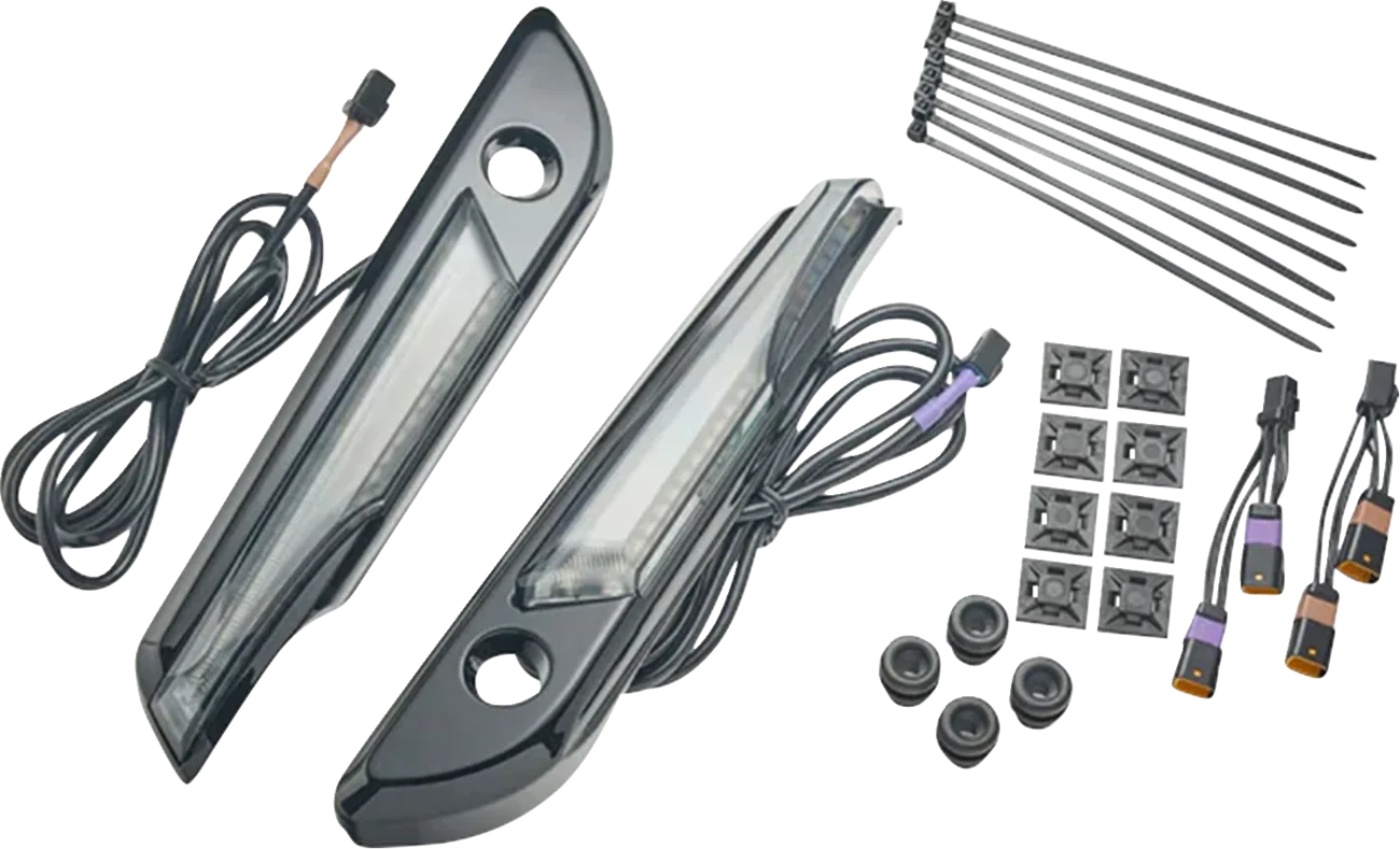 Lighted Saddlebag Hinge Covers