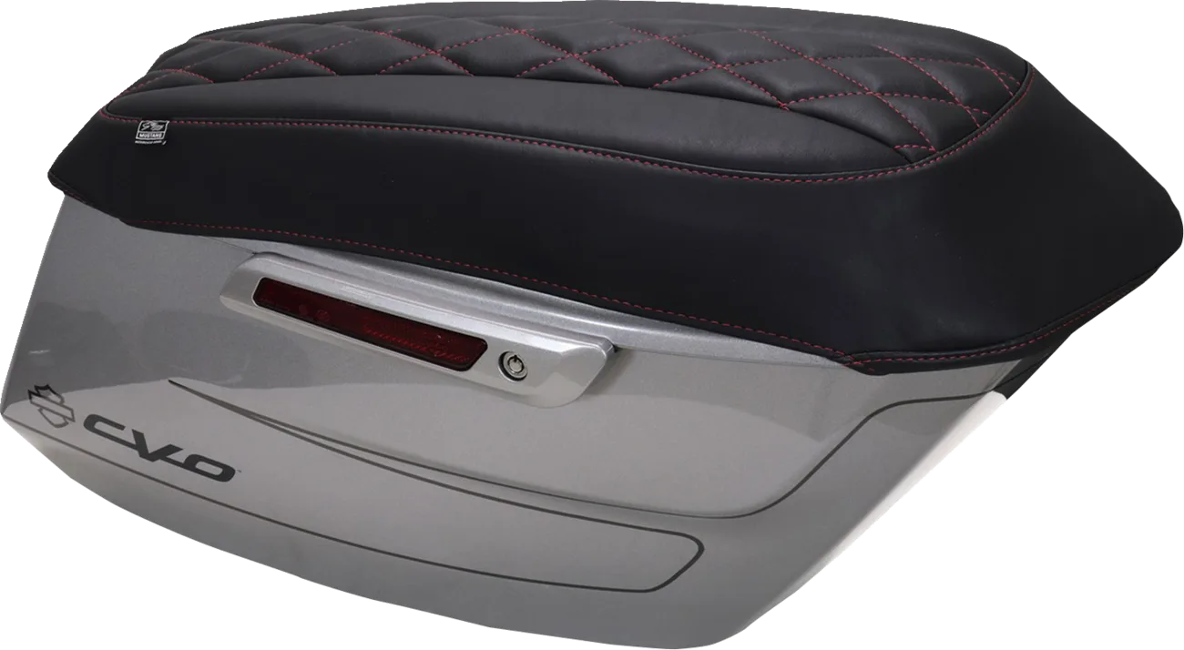 Deluxe Diamond Saddlebag Lid Covers