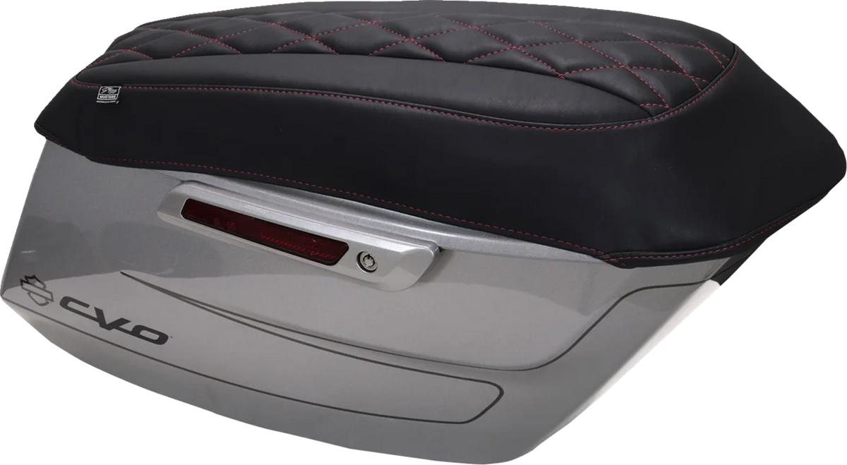 Deluxe Diamond Saddlebag Lid Covers