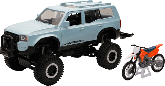 Toyota Land Cruiser with Dirt Bike