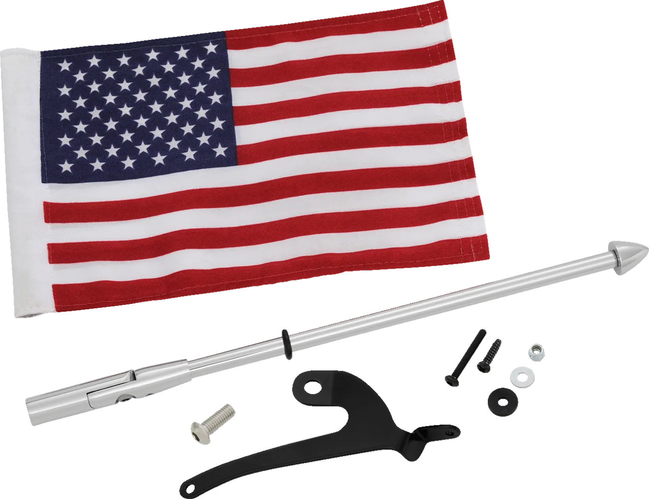 Flag Pole For Can-Am RT with US Flag