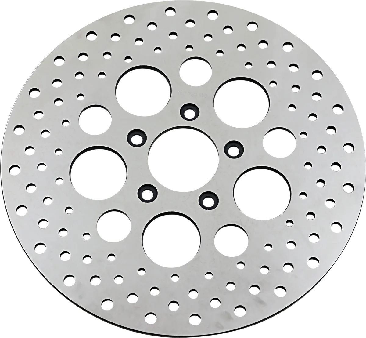 Polished Stainless Steel Drilled Brake Rotor