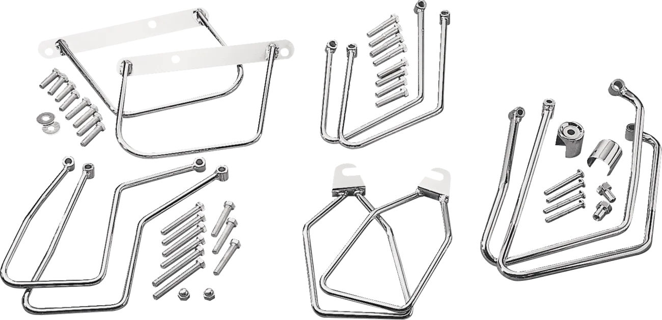 Chrome Saddlebag Support Brackets