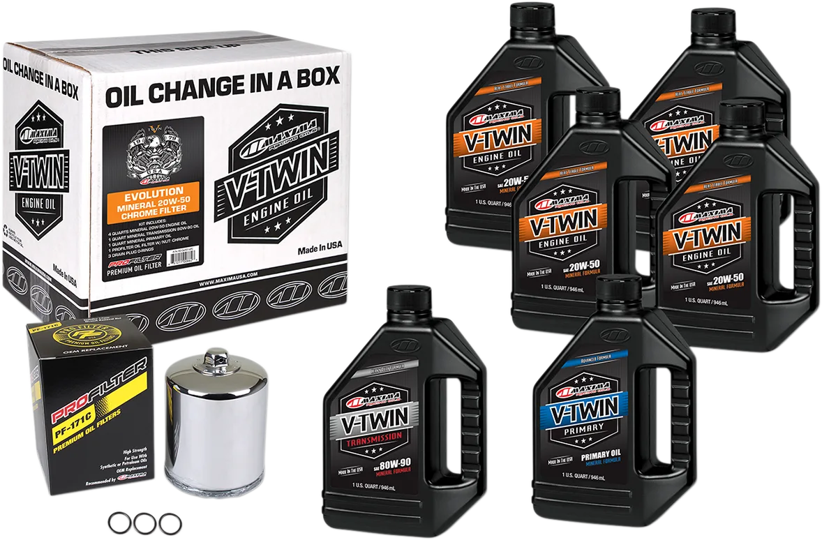 Evolution Mineral 20W-50 Oil Change Kit