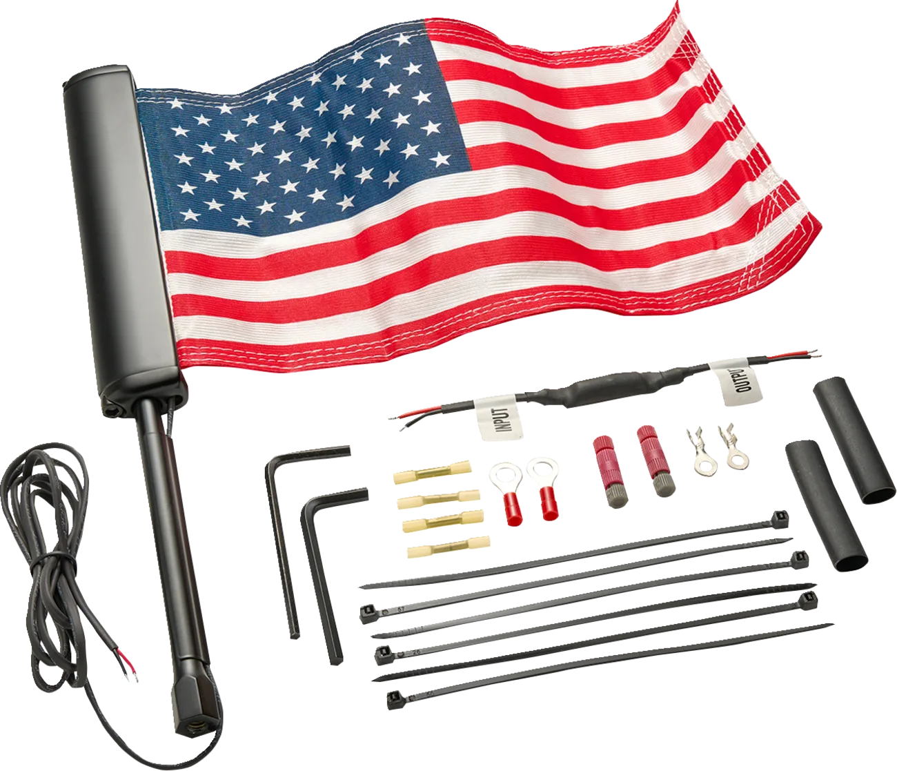 LED Lighted Flagpole with American Flag