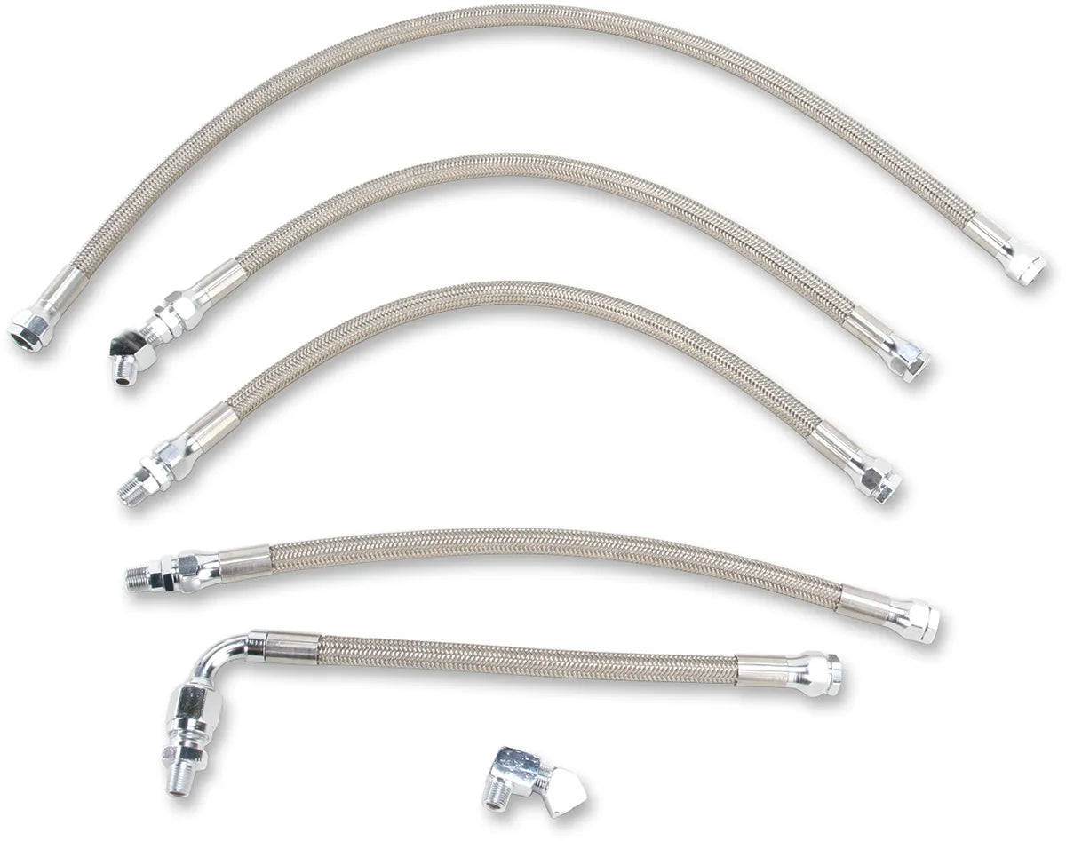 Stainless Steel Braided Oil Line Kit