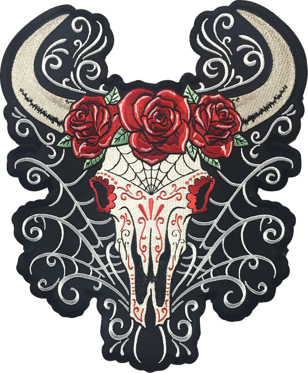 D.O.D Western Skull Large Embroidered Patch