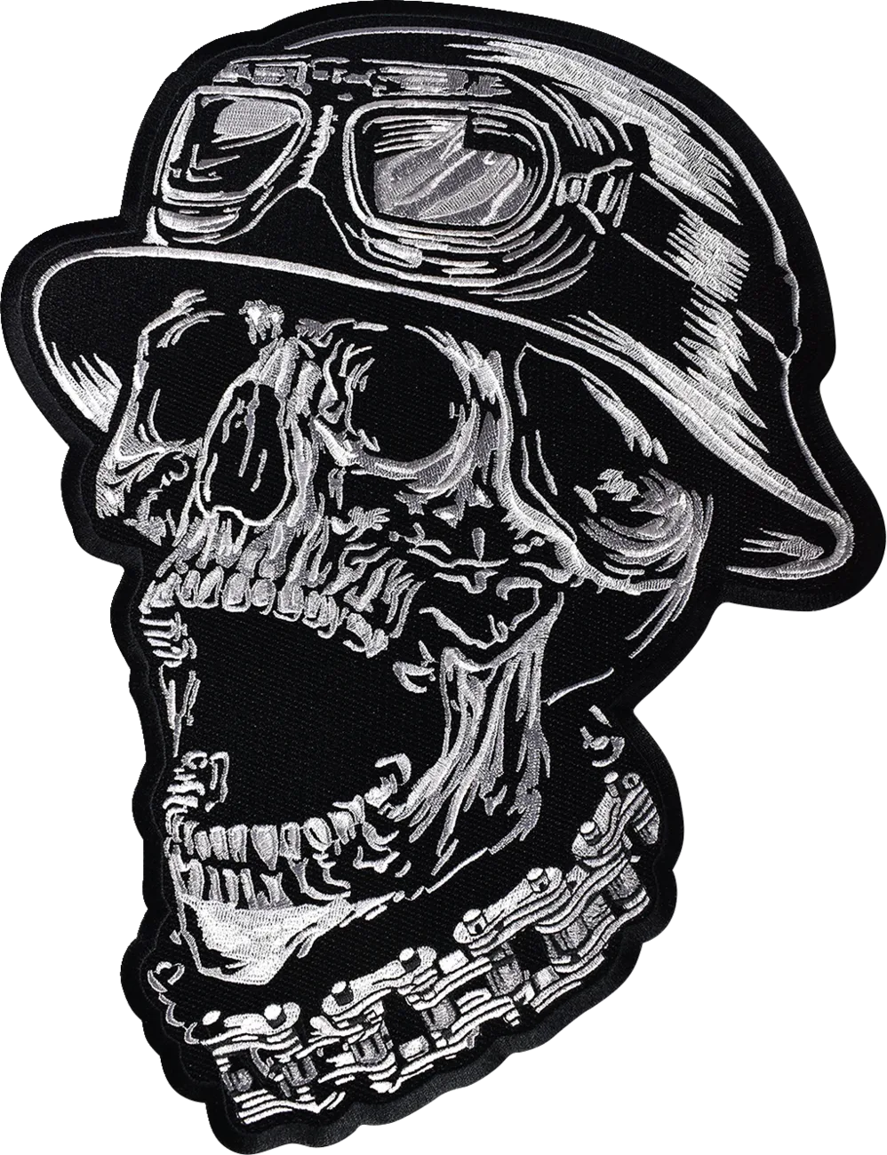 FTW Helmet Skull Embroidered Patch