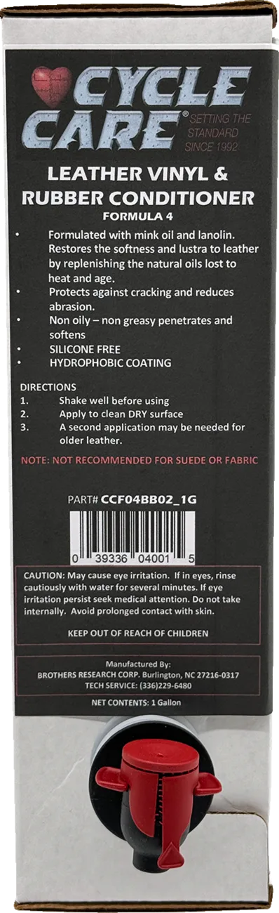Formula 4 Leather, Vinyl And Rubber Conditioner