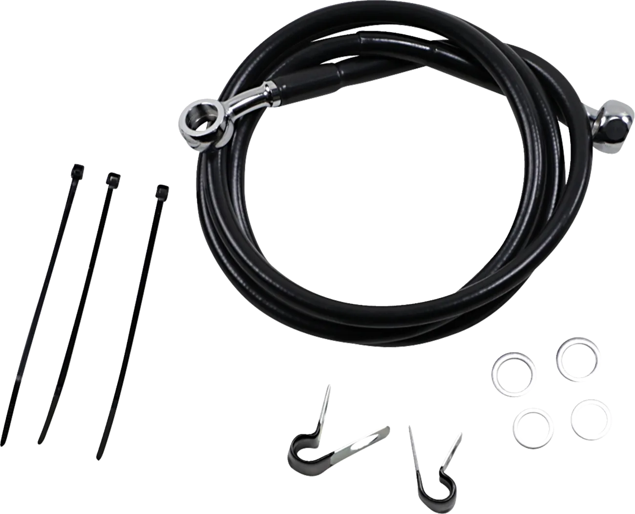 Extended Length Black Vinyl Brake Line Kit