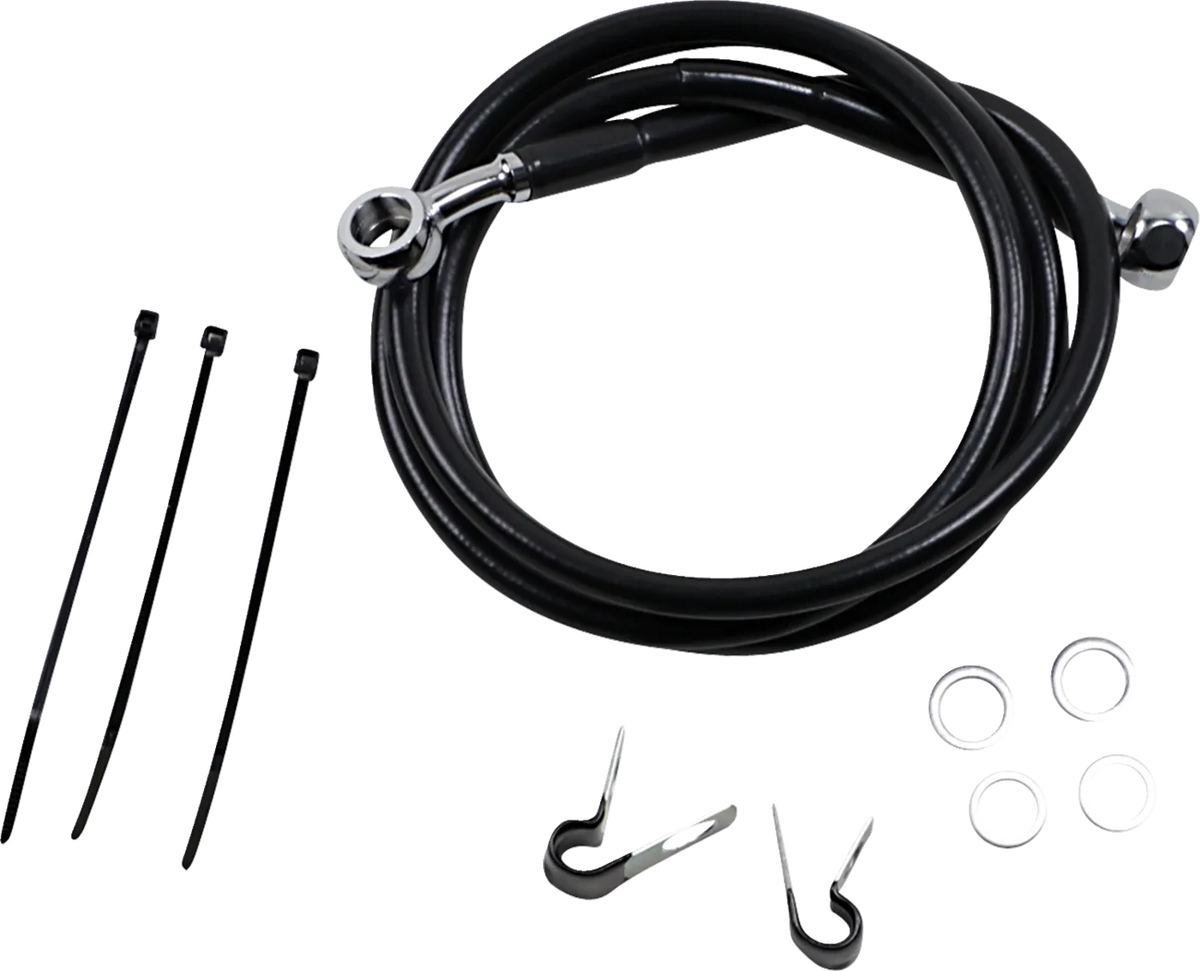 Extended Length Black Vinyl Brake Line Kit
